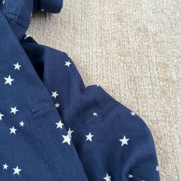Victoria’s Secret Cotton Flannel Long Sleeve Blue Pajamas Set M Long - Picture 12 of 13